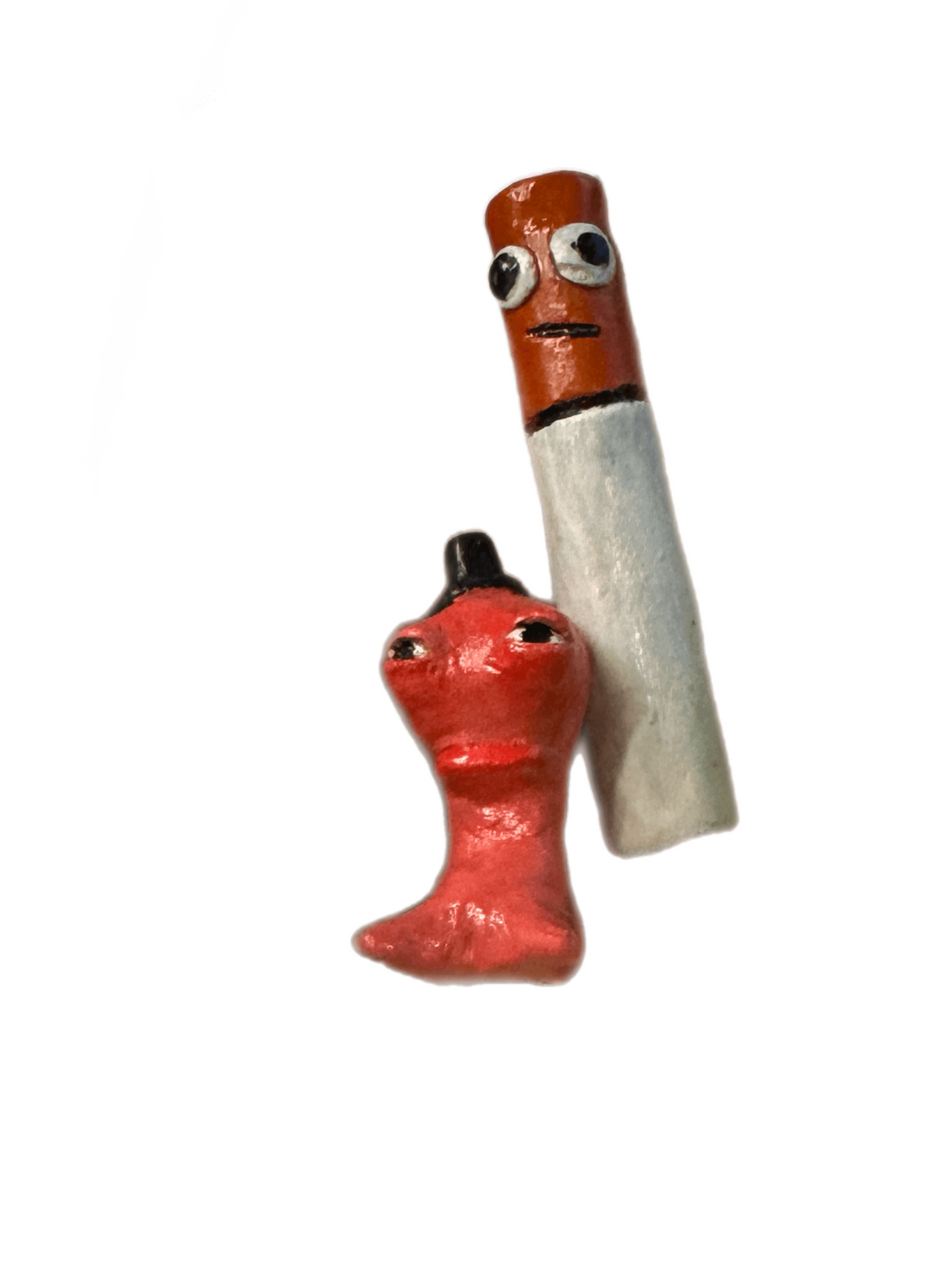 Clay fish cigarette