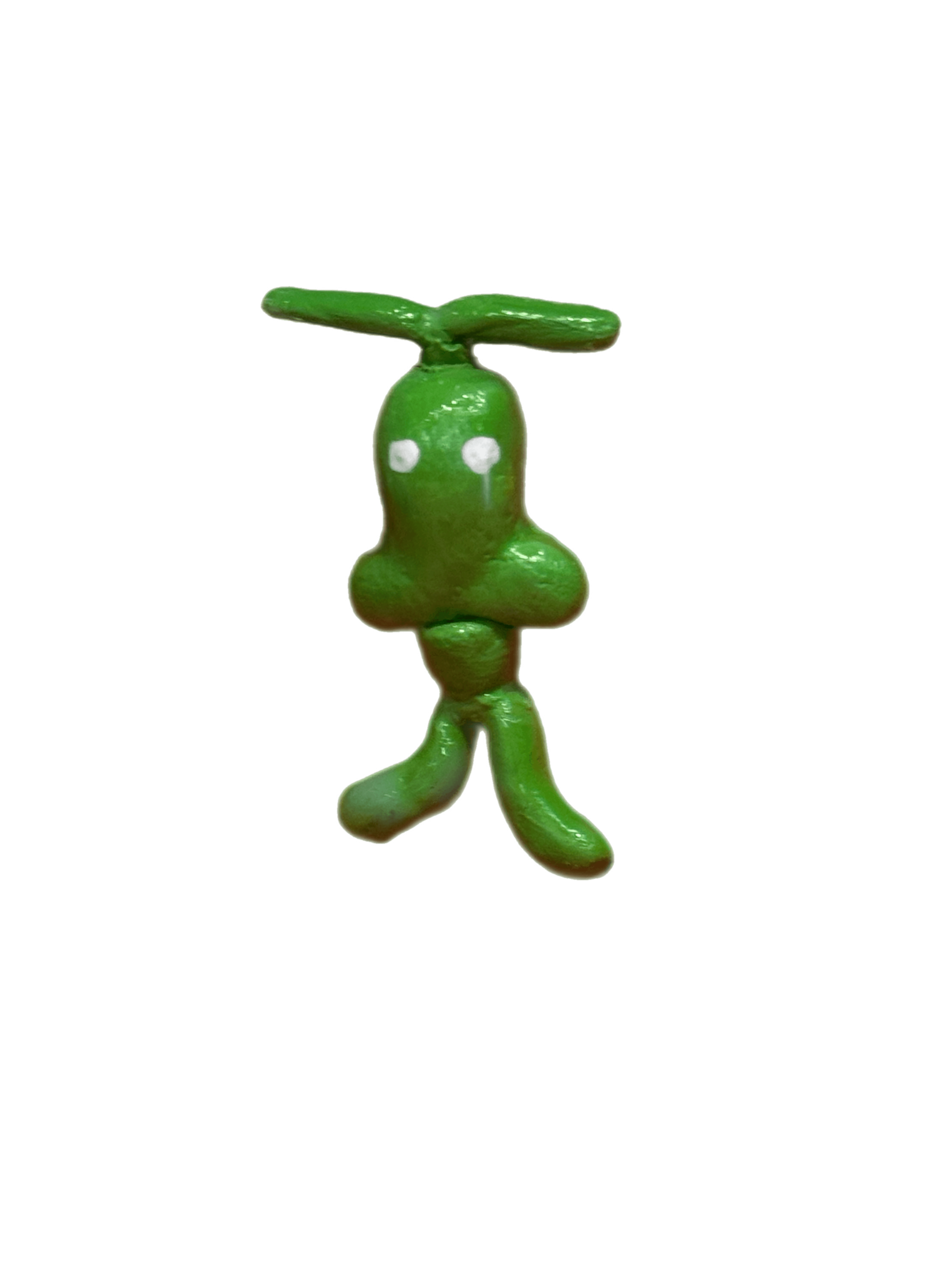 Clay green figure