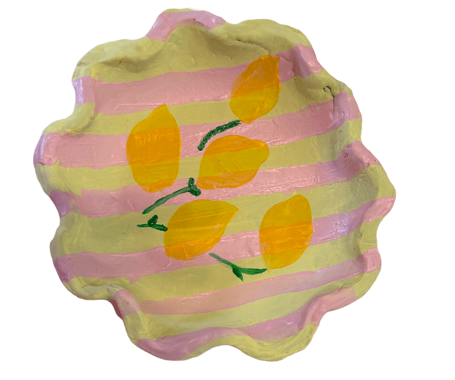 Clay lemon dish