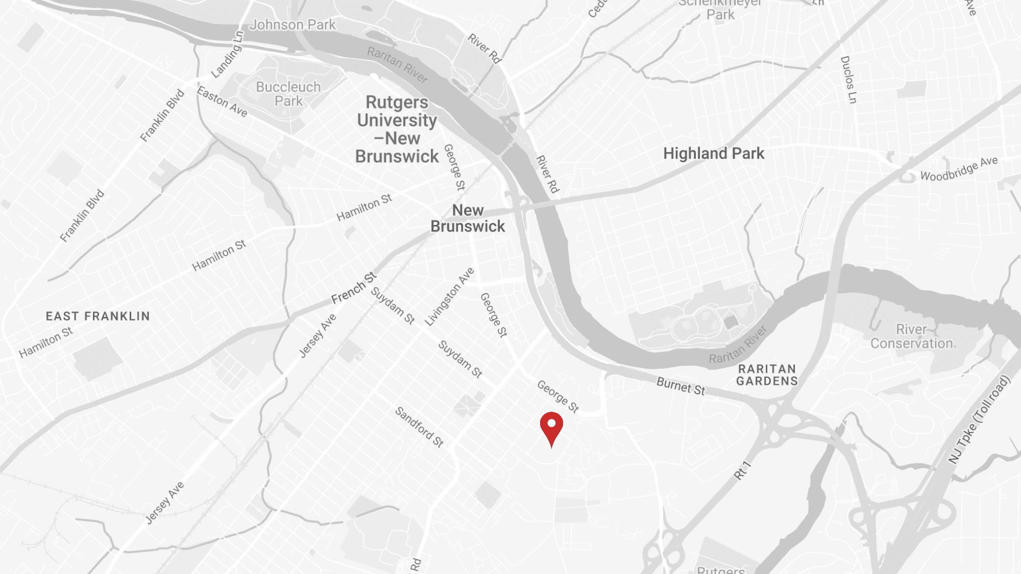 Wellness Through Clay Rutgers New Brunswick location map